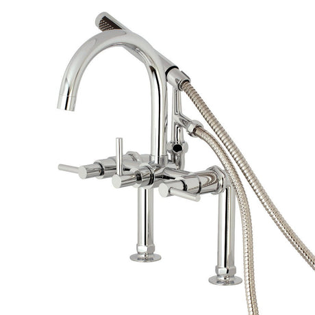 Aqua Vintage Concord 7" Deck Mount Clawfoot Tub Faucet - BUILDMYPLACE