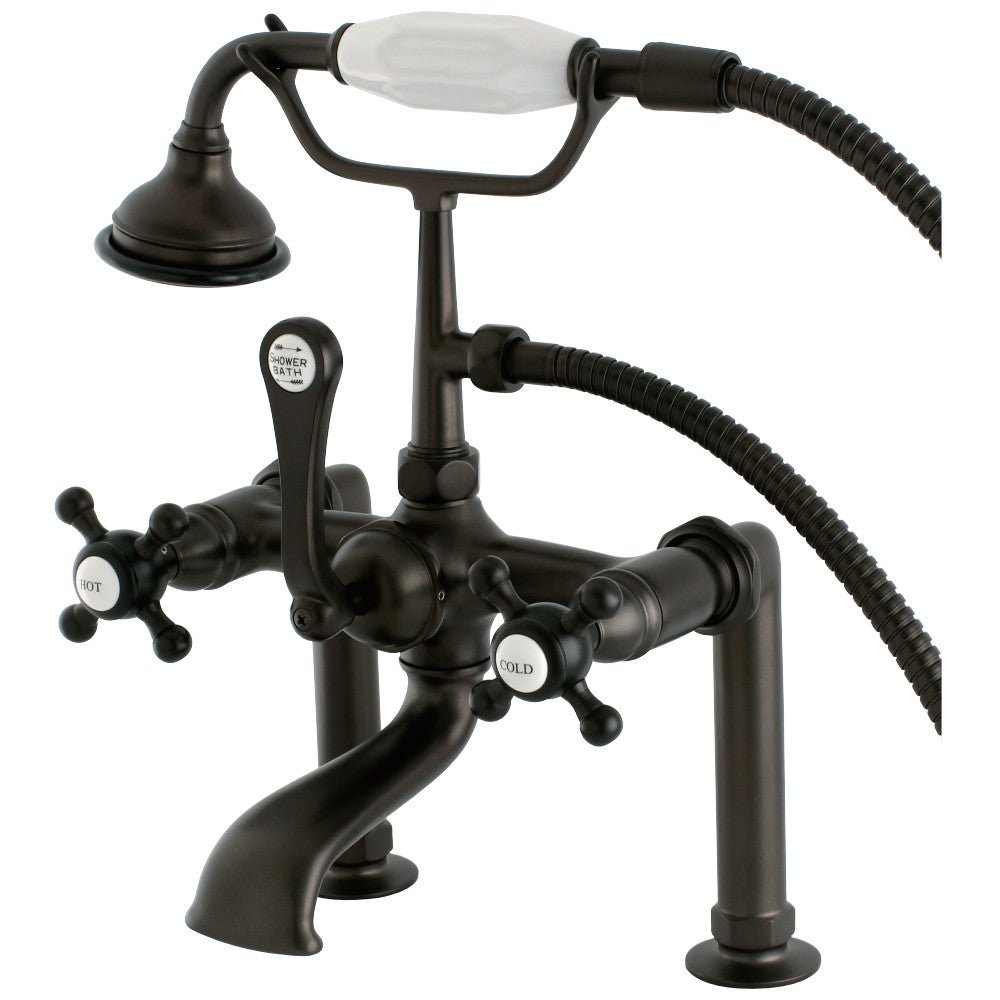 Aqua Vintage Country Deck Mount Clawfoot Tub Faucet - BUILDMYPLACE