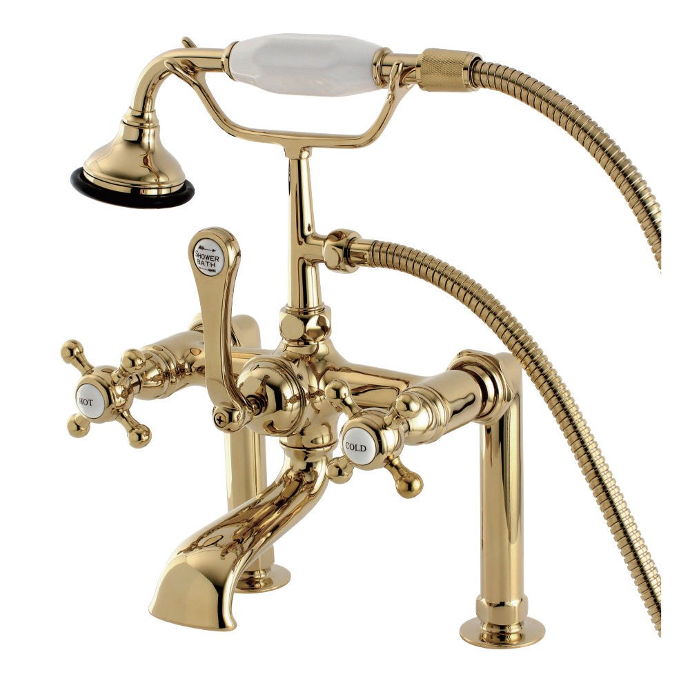 Aqua Vintage Country Deck Mount Clawfoot Tub Faucet - BUILDMYPLACE