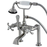 Aqua Vintage French Country Deck Mount Clawfoot Tub Faucet - BUILDMYPLACE