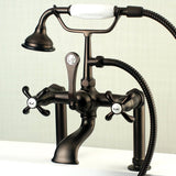 Aqua Vintage French Country Deck Mount Clawfoot Tub Faucet - BUILDMYPLACE