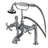 Aqua Vintage French Country Deck Mount Clawfoot Tub Faucet - BUILDMYPLACE