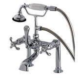 Aqua Vintage French Country Deck Mount Clawfoot Tub Faucet - BUILDMYPLACE