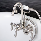 Aqua Vintage Heirloom Wall Mount Clawfoot Tub Faucet - BUILDMYPLACE