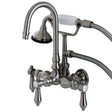 Aqua Vintage Heirloom Wall Mount Clawfoot Tub Faucet - BUILDMYPLACE