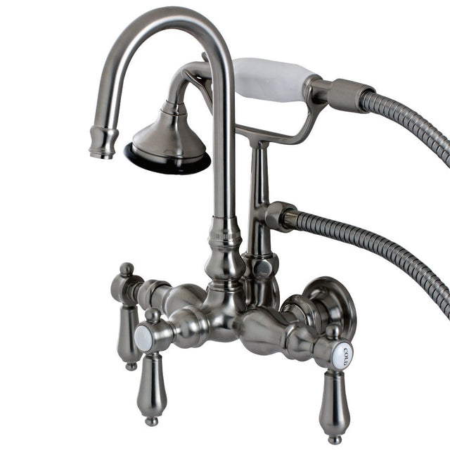 Aqua Vintage Heirloom Wall Mount Clawfoot Tub Faucet - BUILDMYPLACE