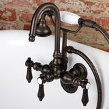 Aqua Vintage Heirloom Wall Mount Clawfoot Tub Faucet - BUILDMYPLACE