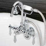 Aqua Vintage Heirloom Wall Mount Clawfoot Tub Faucet - BUILDMYPLACE