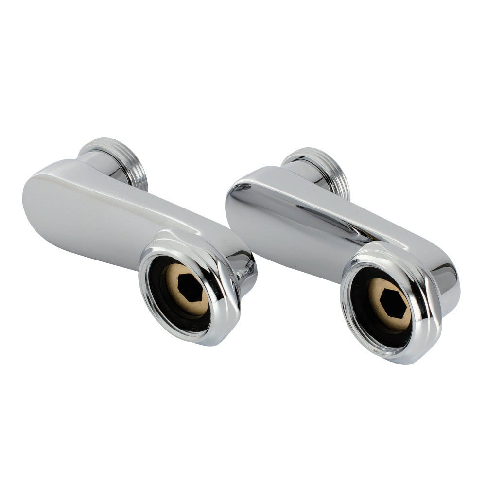 Aqua Vintage Swing Arms for Wall Mount Clawfoot Tub Faucet, Polished Chrome - BUILDMYPLACE