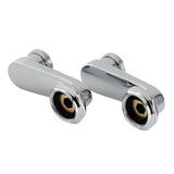 Aqua Vintage Swing Arms for Wall Mount Clawfoot Tub Faucet, Polished Chrome - BUILDMYPLACE