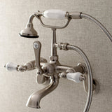 Aqua Vintage Two Handle Wall Mount Tub Faucet - BUILDMYPLACE