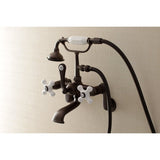 Aqua Vintage Wall Mount Tub Faucet With Hand Shower - BUILDMYPLACE