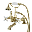 Aqua Vintage Wall Mount Tub Faucet With Hand Shower - BUILDMYPLACE