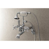 Aqua Vintage Wall Mount Tub Faucet With Hand Shower - BUILDMYPLACE