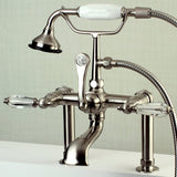 Aqua Vintage Wilshire Deck Mount Clawfoot Tub Faucet - BUILDMYPLACE