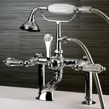 Aqua Vintage Wilshire Deck Mount Clawfoot Tub Faucet - BUILDMYPLACE