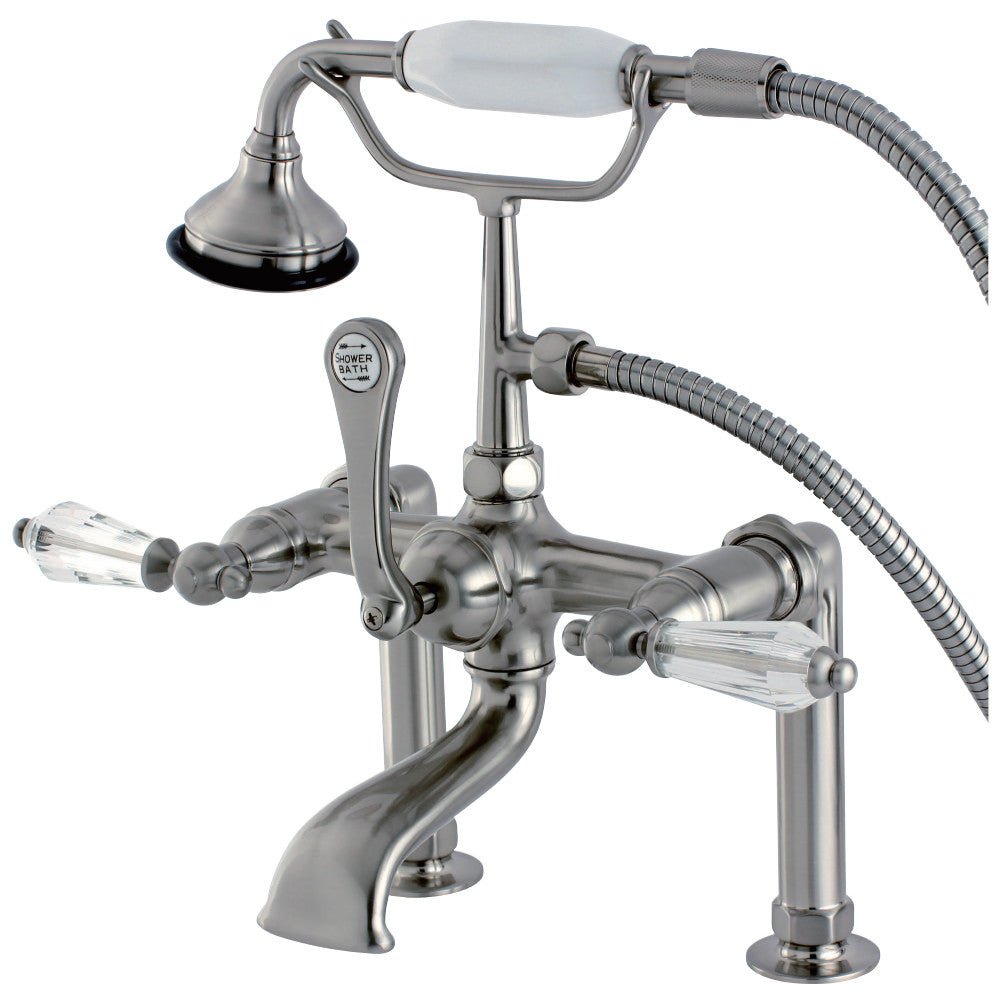 Aqua Vintage Wilshire Deck Mount Clawfoot Tub Faucet - BUILDMYPLACE