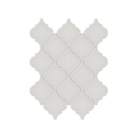 Arabesque Soho Halo Grey Glossy Glazed Porcelain Mosaic - BUILDMYPLACE