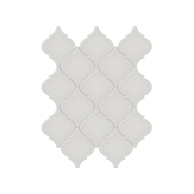 Arabesque Soho Halo Grey Glossy Glazed Porcelain Mosaic - BUILDMYPLACE