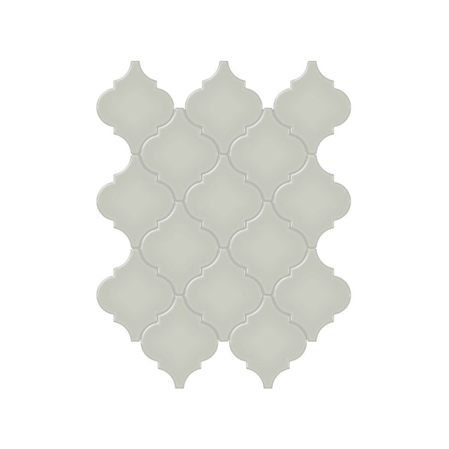 Arabesque Soho Soft Sage Glossy Glazed Porcelain Mosaic - BUILDMYPLACE