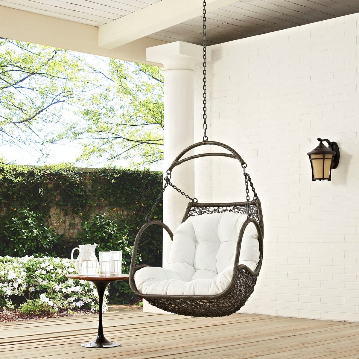 Arbor Outdoor Swing Chair Without Stand With Hanging Chain - Hanging Swing Chair - BUILDMYPLACE