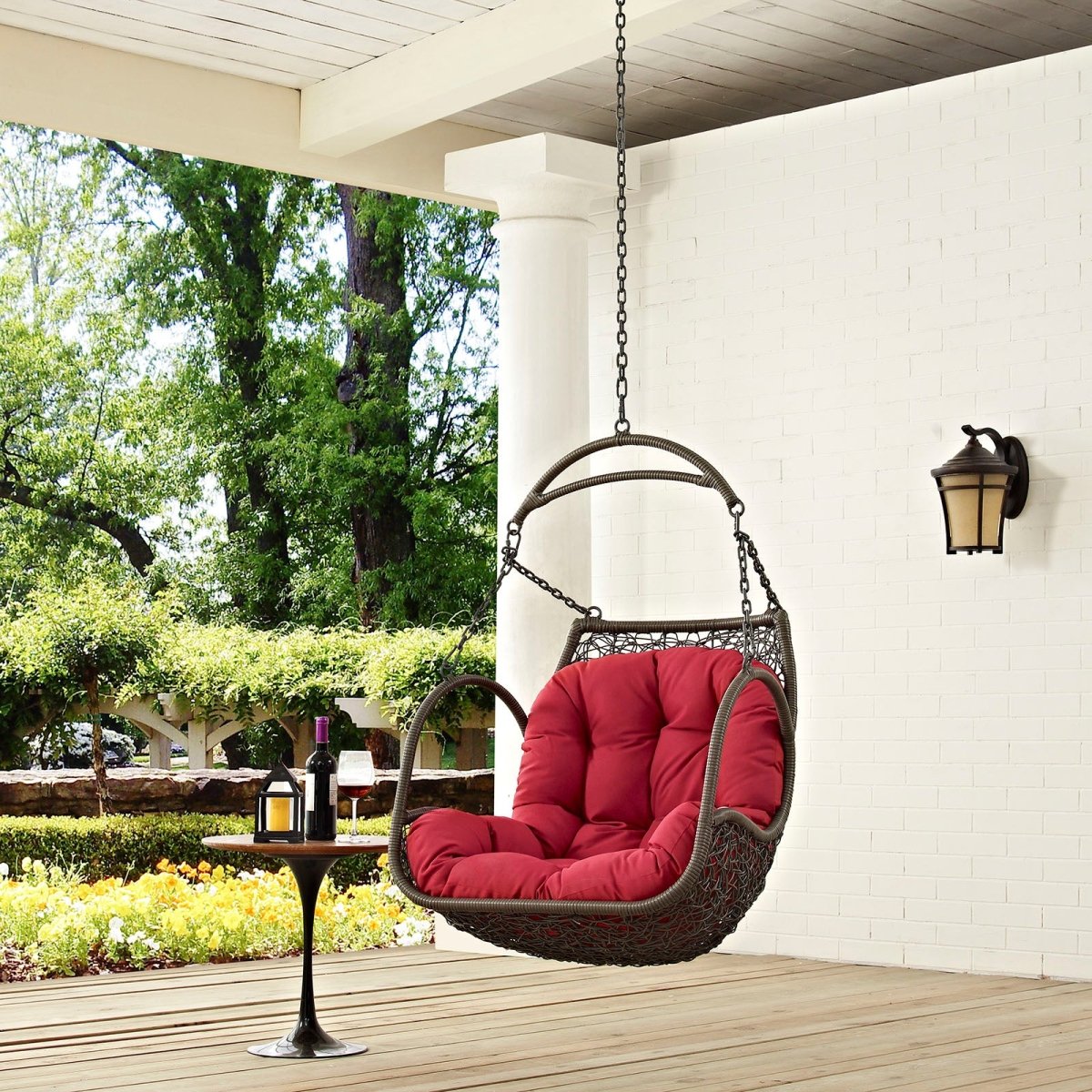 Arbor Outdoor Swing Chair Without Stand With Hanging Chain - Hanging Swing Chair - BUILDMYPLACE