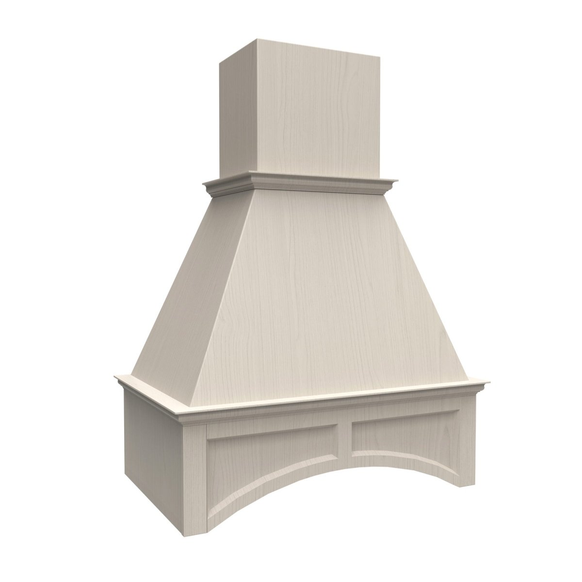 Arched Wood Hood | 3"W x 42"H x 21"D - BUILDMYPLACE