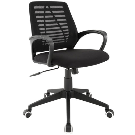 Ardor Mesh Back Support Computer Desk Office Chair in Black - BUILDMYPLACE