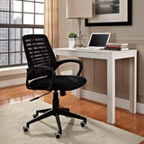 Ardor Mesh Back Support Computer Desk Office Chair in Black - BUILDMYPLACE