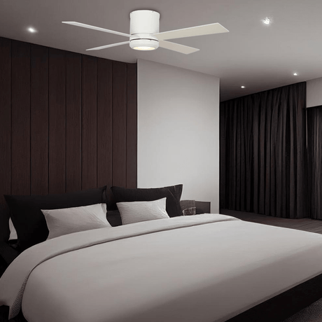 Arlo 52'' Best Smart Ceiling Fan with wall control, Light Kit Included, Works with Google Assistant and Amazon Alexa,Siri Shortcut - LEDMyPlace