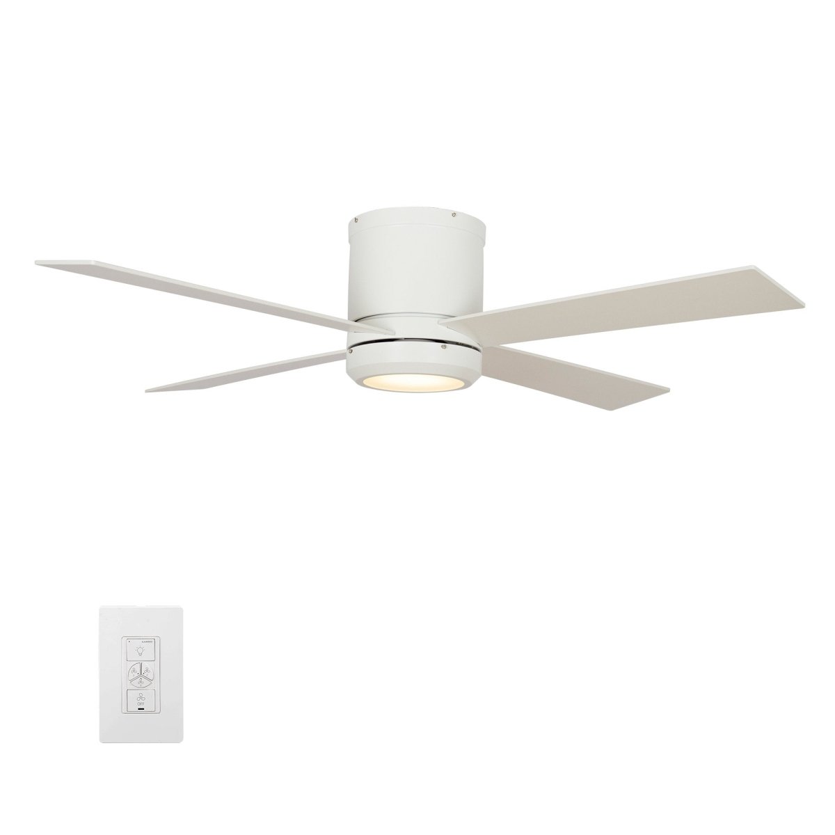 Arlo 52" In. 4 Blade Smart Ceiling Fan with Dimmable LED Light Kit Works with Wall control, Wi - Fi apps and Voice control via Google Assistant/Alexa/Siri - BUILDMYPLACE