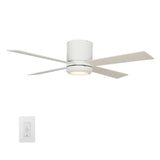 Arlo 52" In. 4 Blade Smart Ceiling Fan with Dimmable LED Light Kit Works with Wall control, Wi - Fi apps and Voice control via Google Assistant/Alexa/Siri - BUILDMYPLACE