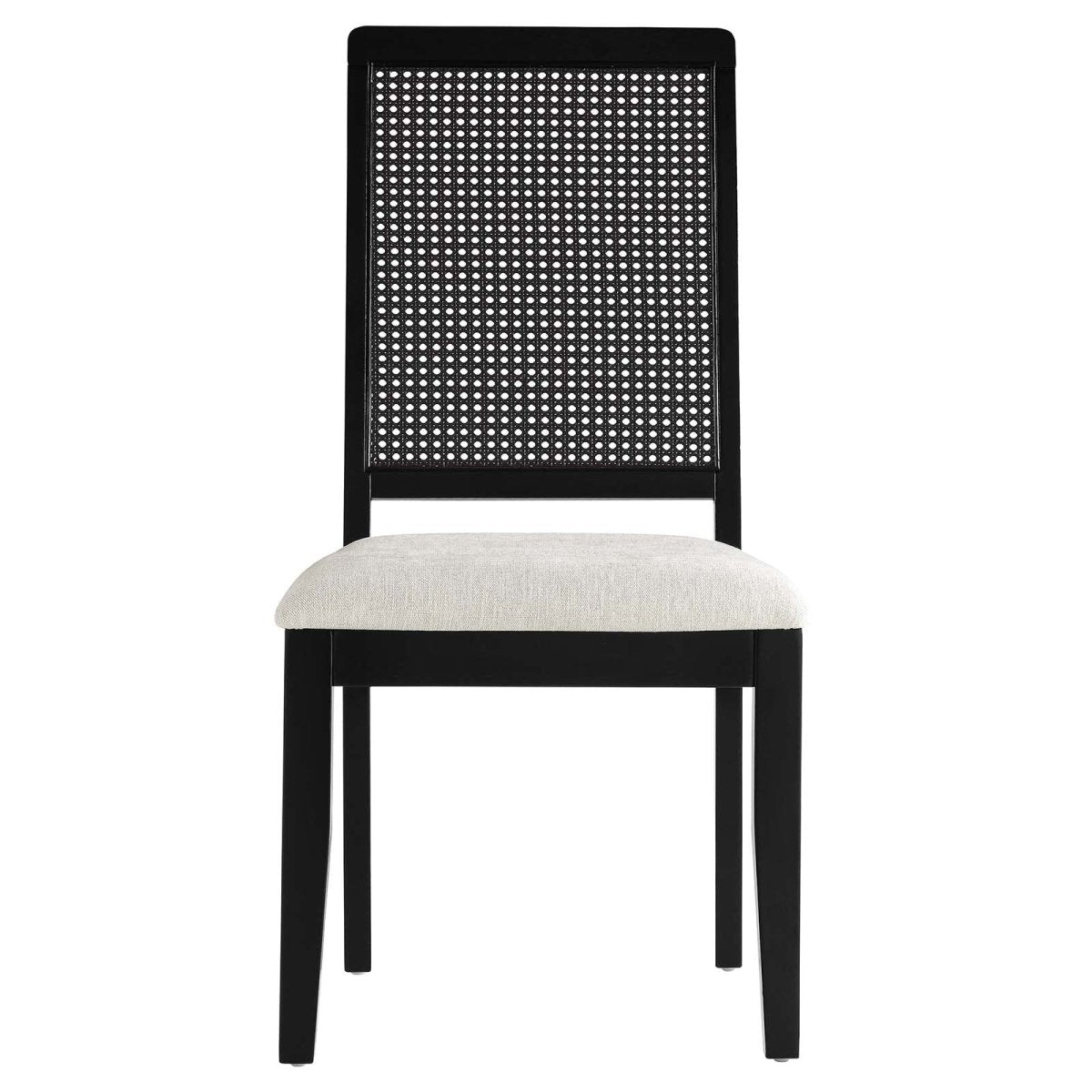 Arlo Faux Rattan and Wood Dining Side Chairs - Set of 2 - BUILDMYPLACE