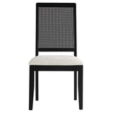 Arlo Faux Rattan and Wood Dining Side Chairs - Set of 2 - BUILDMYPLACE