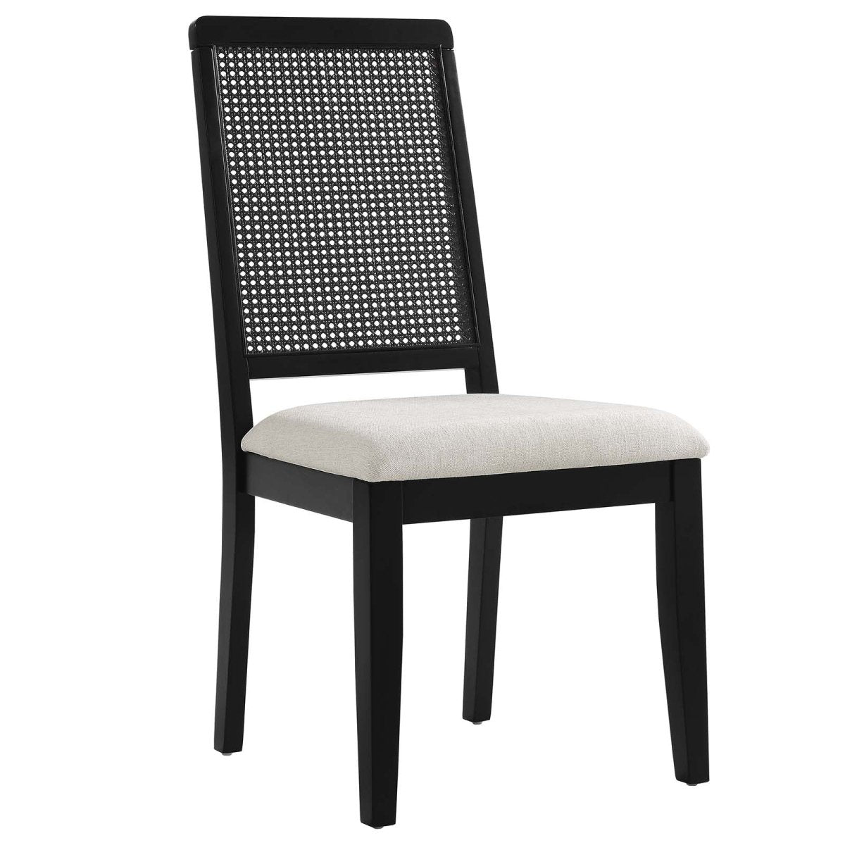 Arlo Faux Rattan and Wood Dining Side Chairs - Set of 2 - BUILDMYPLACE