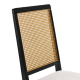 Arlo Faux Rattan and Wood Dining Side Chairs - Set of 2 - BUILDMYPLACE