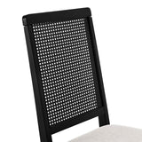 Arlo Faux Rattan and Wood Dining Side Chairs - Set of 2 - BUILDMYPLACE