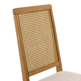Arlo Faux Rattan and Wood Dining Side Chairs - Set of 2 - BUILDMYPLACE