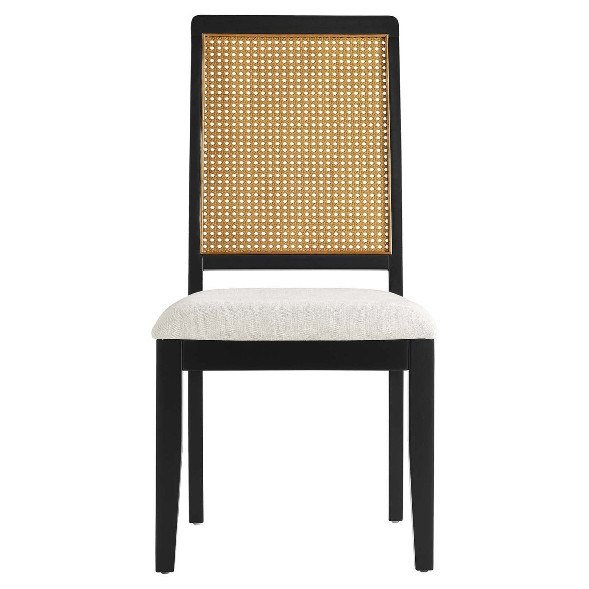 Arlo Faux Rattan and Wood Dining Side Chairs - Set of 2 - BUILDMYPLACE