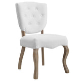 Array Vintage Tufted Upholstered Fabric Kitchen & Dining Side Chair Set - BUILDMYPLACE