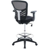 Articulate Drafting Chair With Lumbar Support and PU Wheels - Swivel Computer Drafting Table Chair - BUILDMYPLACE