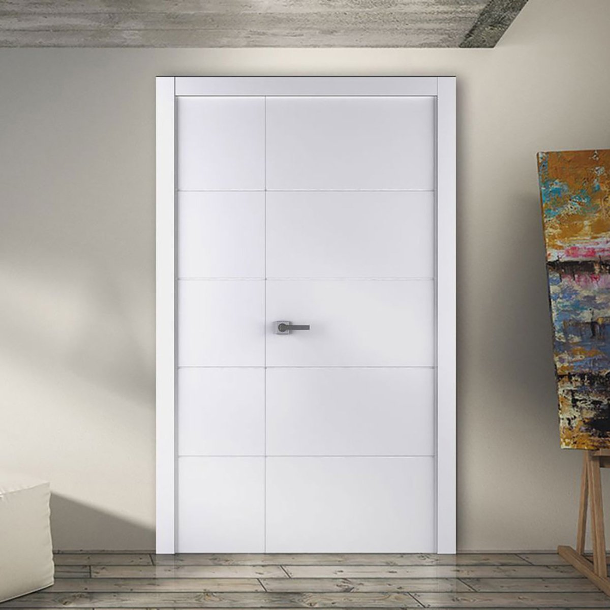 Arvika Interior Door in Polar White Finish - BUILDMYPLACE