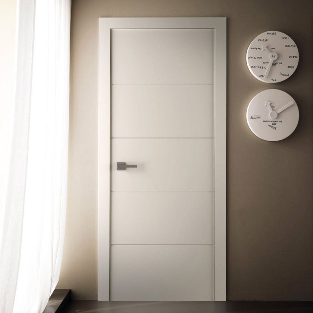 Arvika Interior Door in Polar White Finish - BUILDMYPLACE