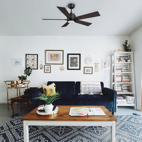 ASCENDER 48 inch 5 - Blade Smart Ceiling Fan with LED Light & Remote - LEDMyPlace