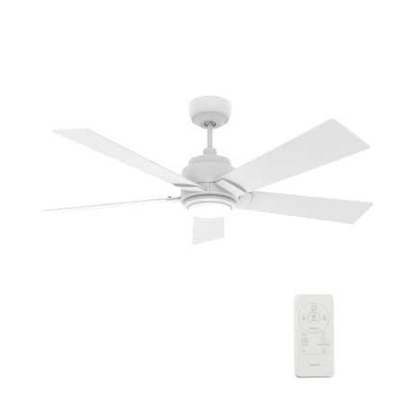 ASCENDER 48 inch 5 - Blade Smart Ceiling Fan with LED Light & Remote - LEDMyPlace