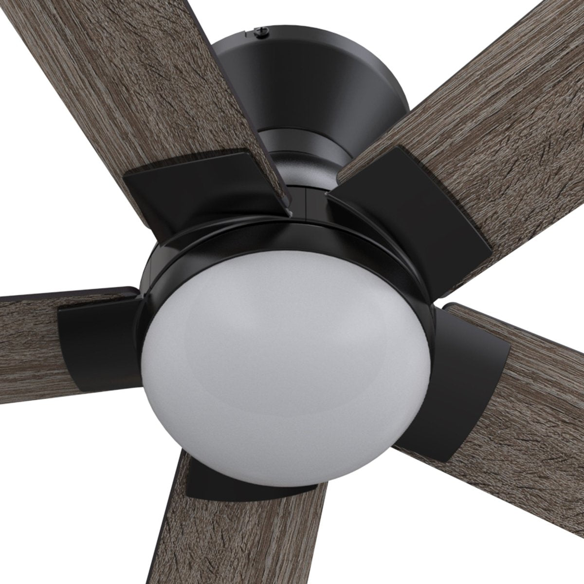 ASCENDER 52 inch 5 - Blade Flush Mount Smart Ceiling Fan with LED Light & Remote - LEDMyPlace