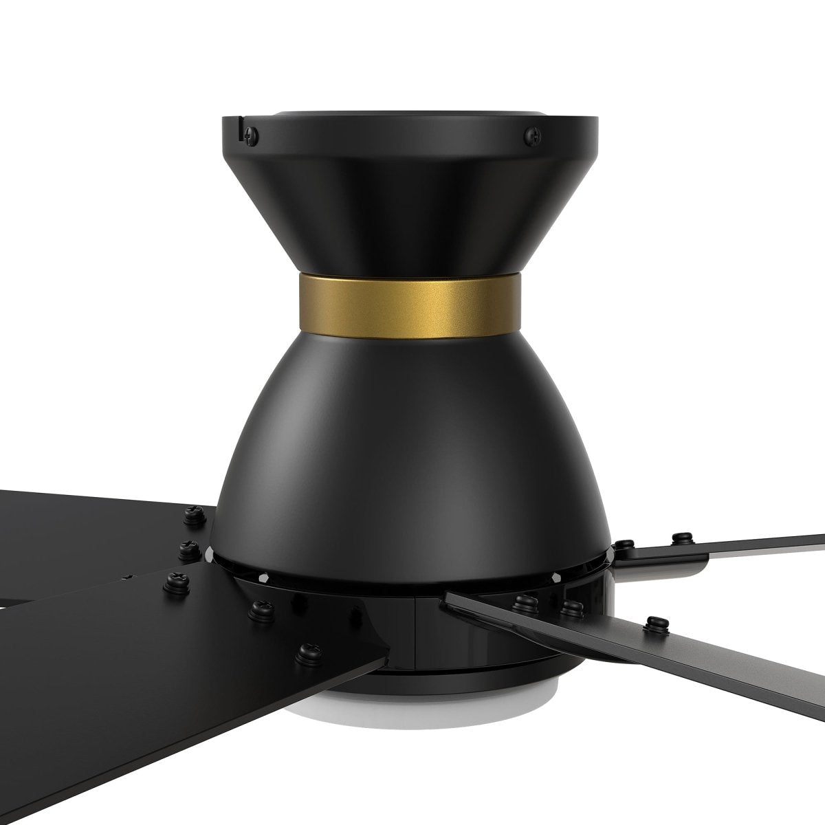 ASCENDER 52 inch 5 - Blade Flush Mount Smart Ceiling Fan with Remote & LED Light - LEDMyPlace