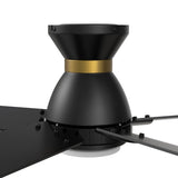 ASCENDER 52 inch 5 - Blade Flush Mount Smart Ceiling Fan with Remote & LED Light - LEDMyPlace