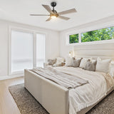 ASCENDER 60 inch 5 - Blade Smart Ceiling Fan with LED Light & Remote - LEDMyPlace