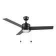 ASCOTT 52 inch 3 - Blade Ceiling Fan with LED Light & Pull Chain - LEDMyPlace